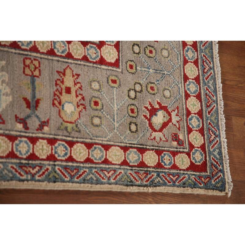 All-Over Kazak Oriental Area Rug Handmade Wool Carpet - 8'3" x 11'3"