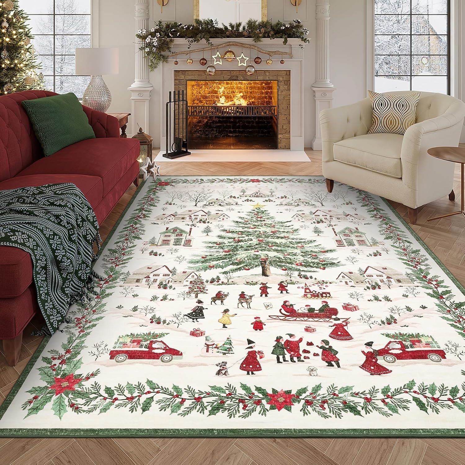 21 Christmas Rugs And Holiday Carpet Runners - View #9