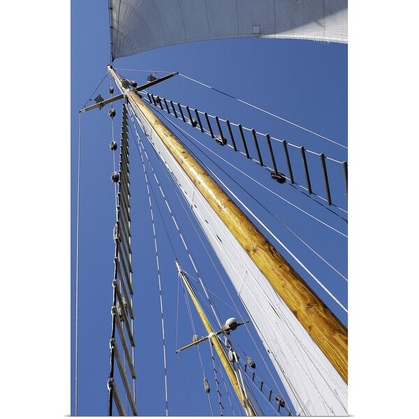 "Sailboat mast and rigging" Poster Print