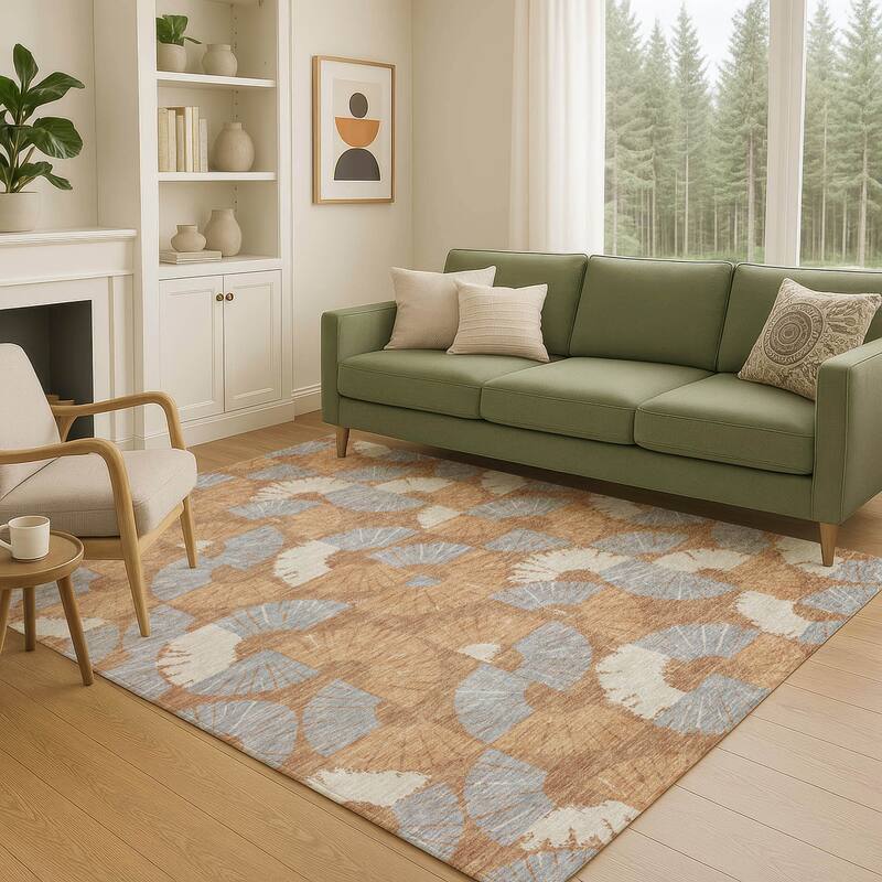 Machine Washable Indoor/ Outdoor Modern Jay Chantille Rug