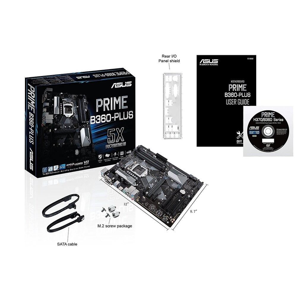 Asus Motherboards Prime B360 Plus