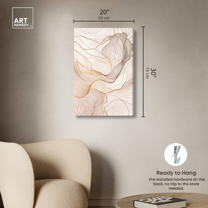 Contoured Reverie II Canvas by Art Remedy, Gallery Wrapped