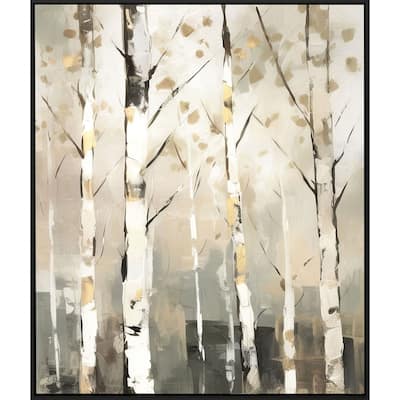 Birch Silhouette III Giclee on Canvas No Glass