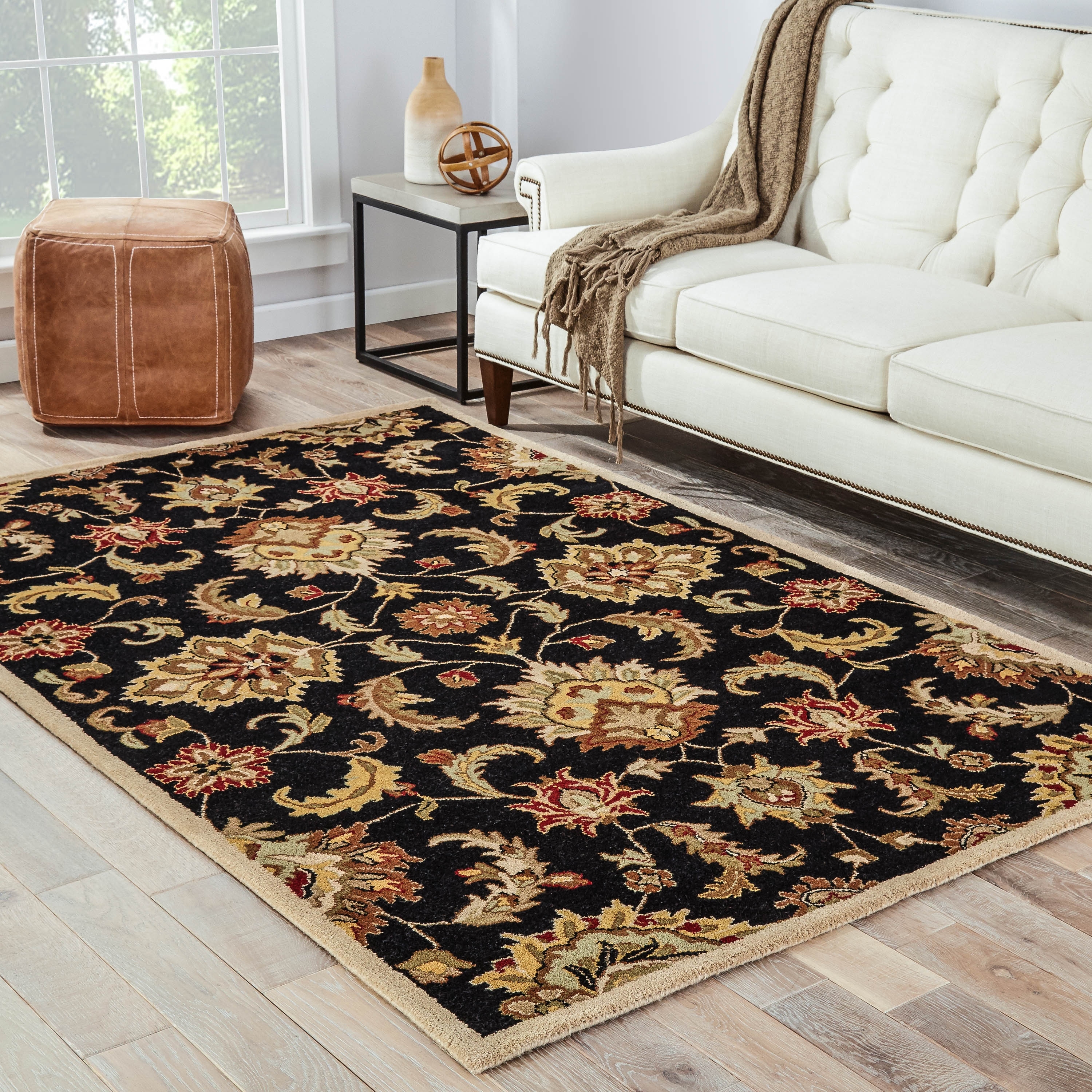 SUPERIOR Conventry Traditional Oriental Abstract Floral Polypropylene Indoor Area Rug Beige 4x6 