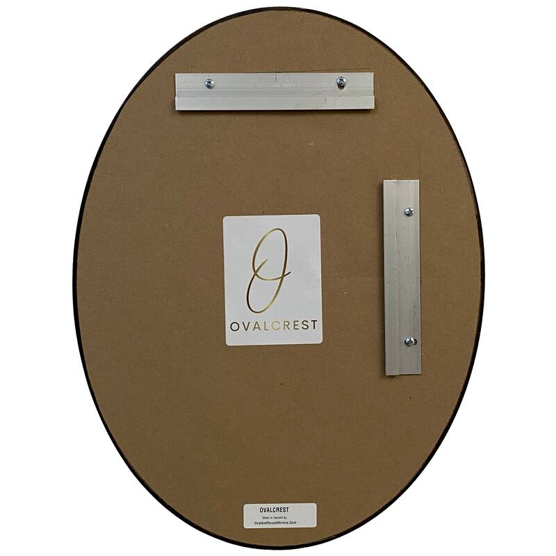 Lincoln Framed Oval Mirror - Rubbed Bronze - Rubbed Bronze