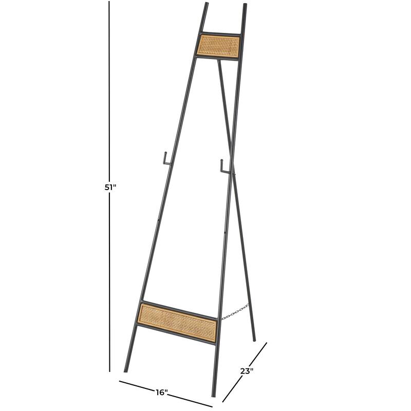 Metal Display Easel with Wood Accents - Black - Roche River Decor