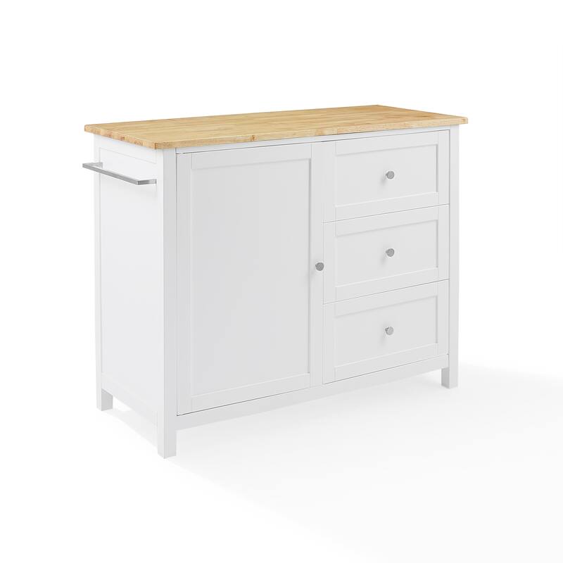 Crosley Soren Wood Top Kitchen Island/Cart - 18"d x 42.13"w x 37.5"h