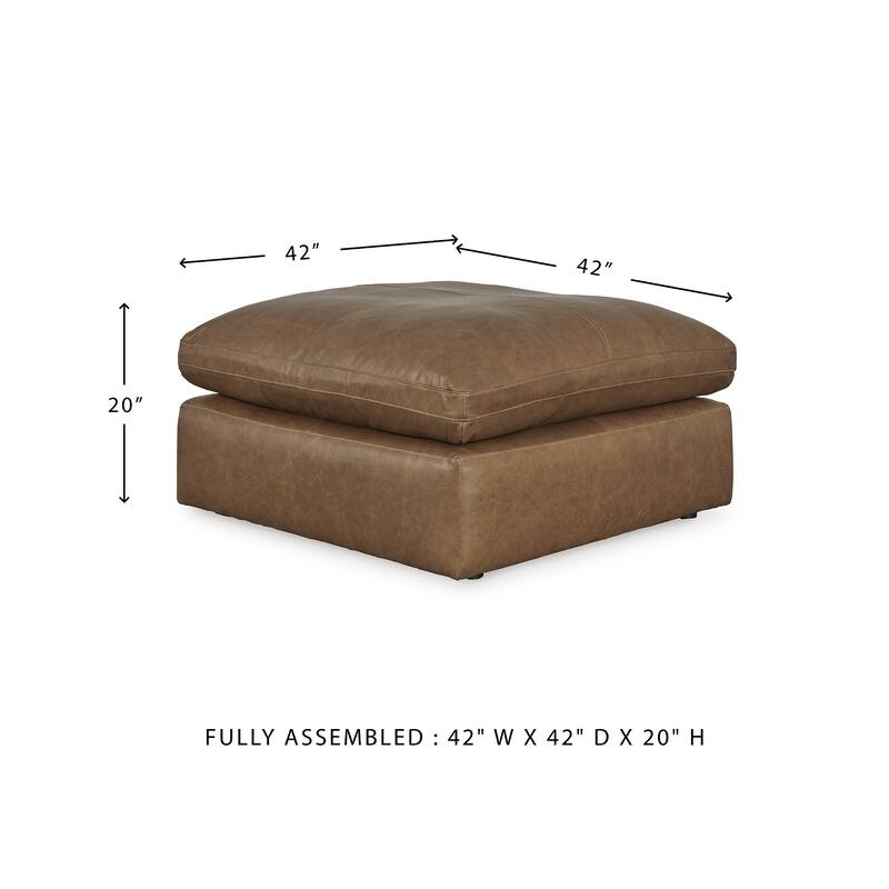 Signature Design by Ashley Emilia Brown Oversized Accent Ottoman
