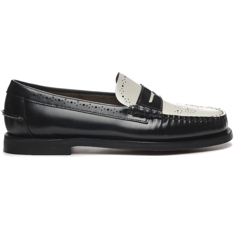 Sebago Women's Dan Perf Loafer - Black / White - 9.5