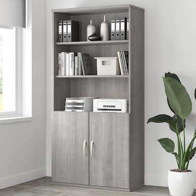 Studio A Tall 5 Shelf Bookcase with Doors by Bush Business Furniture