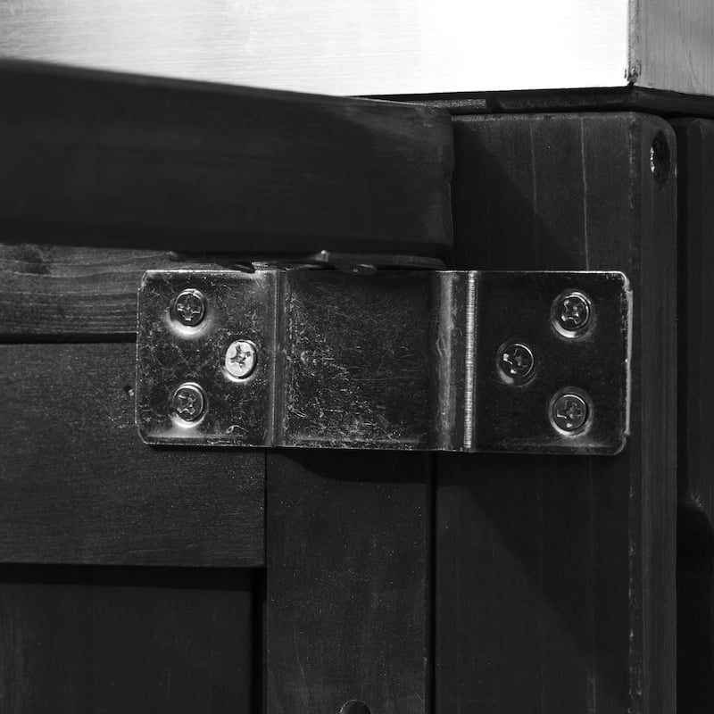 66.5" Outdoor Kitchen Island for Big Green Egg Grills, Solid Wood Grill Cart with Stainless Steel Top