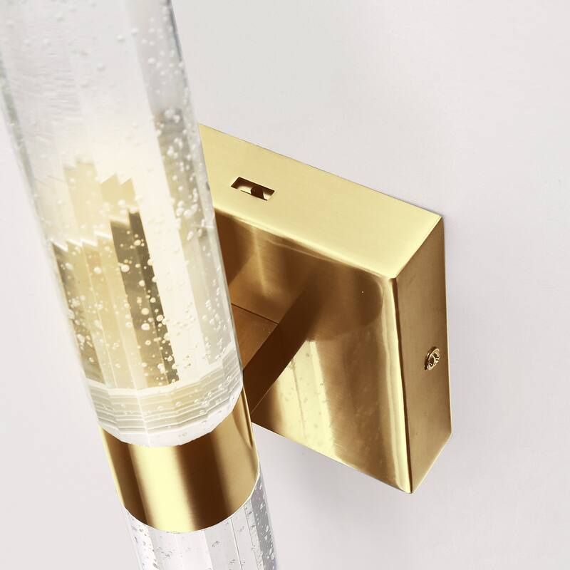 YANSUN Modern Indoor Wall Sconce with Adjustable 3CCT LED Light, 2 Light 12W Wall Lighting for Hallway, Bedroom, and Living Room