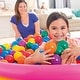 preview thumbnail 4 of 3, Intex 100-Pack Large Plastic Multi-Colored Fun Ballz For Ball Pits (5 Pack) - ‎3.38