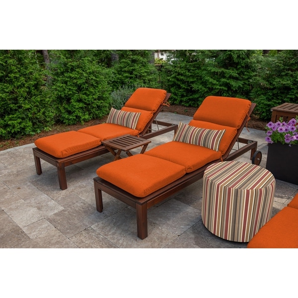 Orange chaise lounge cushions outlet