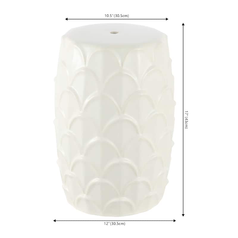 SAFAVIEH Eulalia Ceramic Decorative Garden Stool (Fully Assembled)