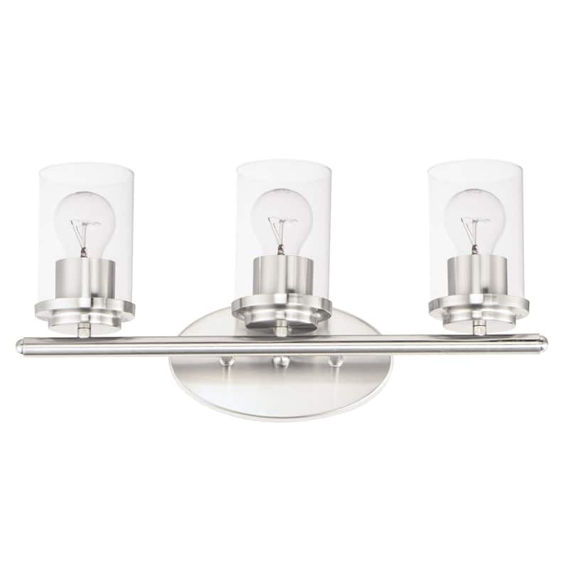 Maxim Corona 3 Light 19" Wide Bathroom Vanity Light - Satin Nickel