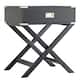 Kenton X Base Wood Accent Campaign Table by iNSPIRE Q Bold - Black