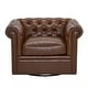preview thumbnail 3 of 22, Christopher Knight Home - Chesterfield Swivel Club Chair with Deep Button Tufting and 360-Degree Rotation