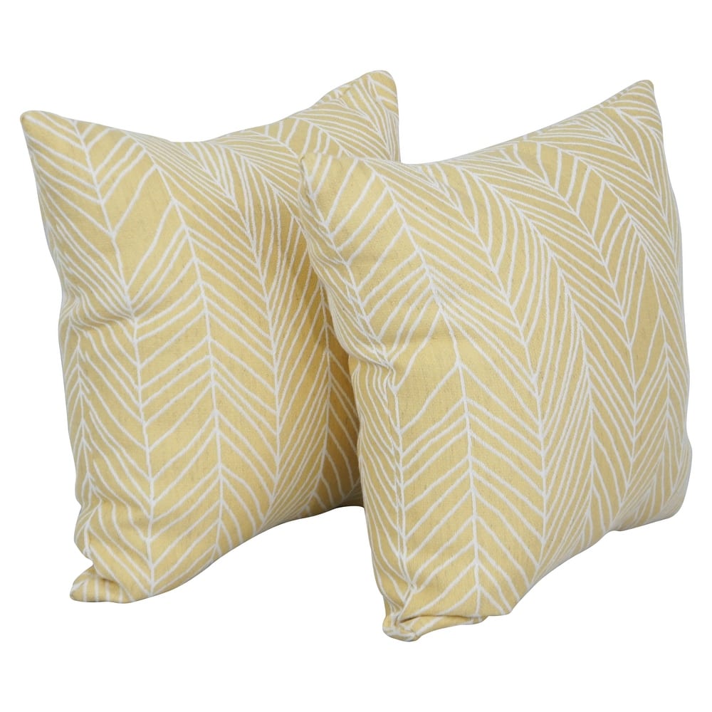 Blazing Needles 17-inch Square Throw Pillows (Set of 2)