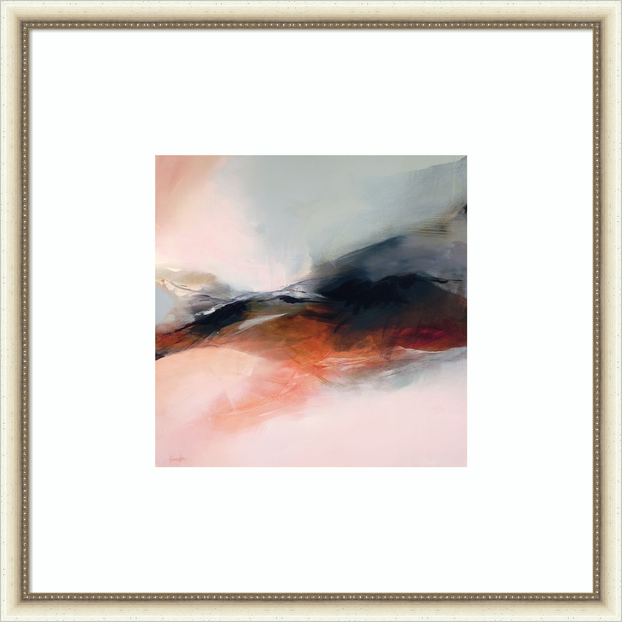 Lorsque le del me Traverse by Marie-pierre Goudreault Wood Framed Wall Art Print
