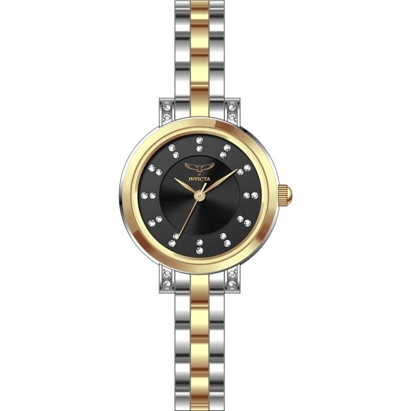 INVICTA Women's 69069 Angel Quartz PC21S Copper Dial Watch - Black