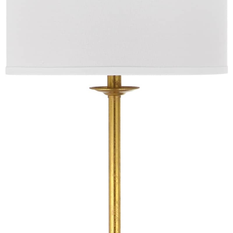 SAFAVIEH Lighting 60-inch Elisa Baroque Antiqued Gold Floor Lamp - 15"x15"x60"
