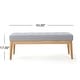 preview thumbnail 16 of 37, Saxon Mid-century Tufted Ottoman Bench by Christopher Knight Home