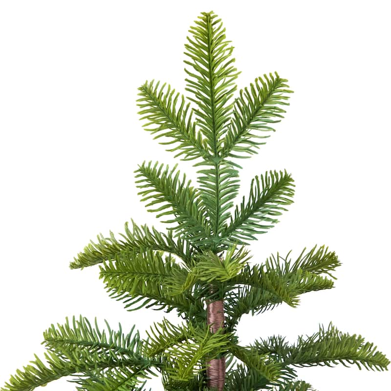 Pine Artificial Christmas Tree in Round Gingham Pot - 28" - Unlit