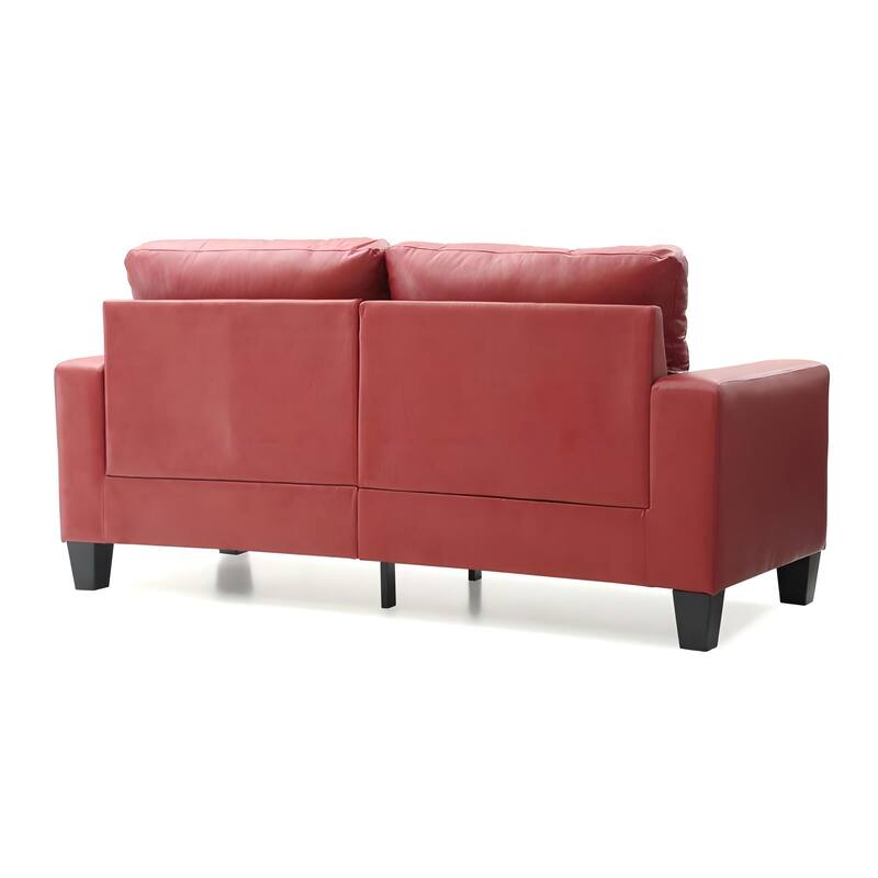 Modular Sofa, RED, PU, 71x32x36 inches