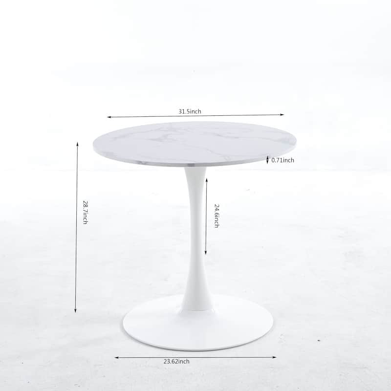 Tulip Special Dining Table,BLACK marble color top,MDF Dining Table , Kitchen Table,exective desk