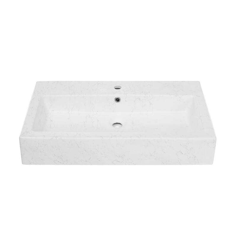 Swiss Madison Voltaire Wide Rectangle Vessel Sink