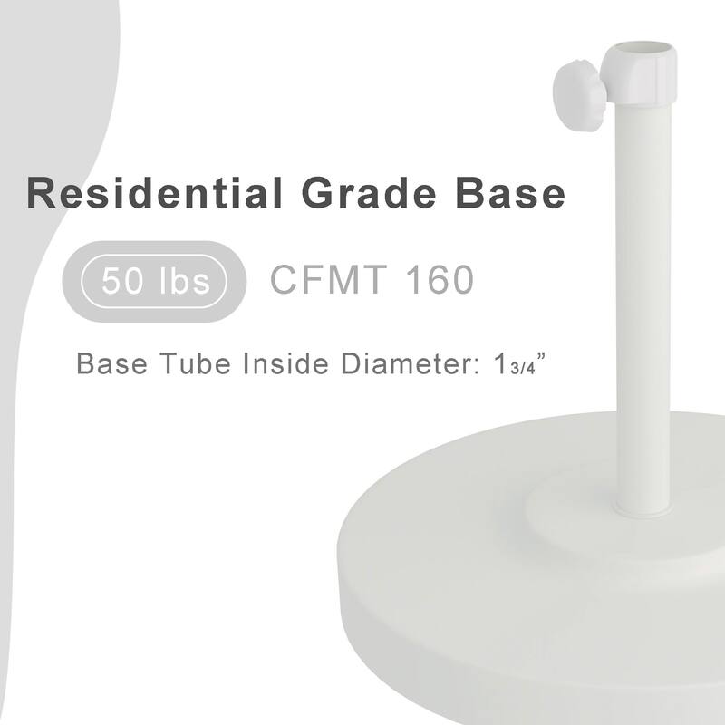 North Bend 50-pound Round Concrete Weighted Powdercoated Steel Umbrella Base by Havenside Home
