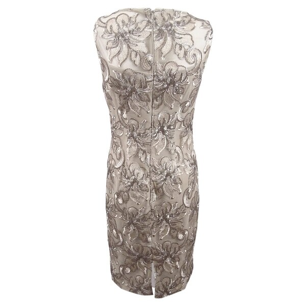 Calvin klein clearance embroidered sheath dress
