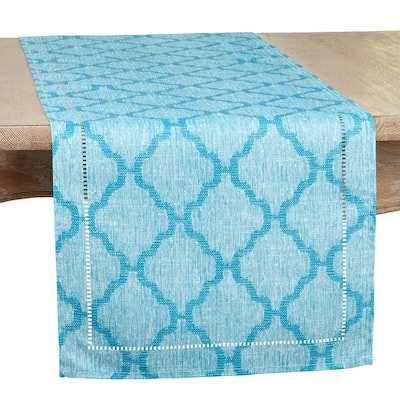Runner With Laser-Cut Hemstitch Design