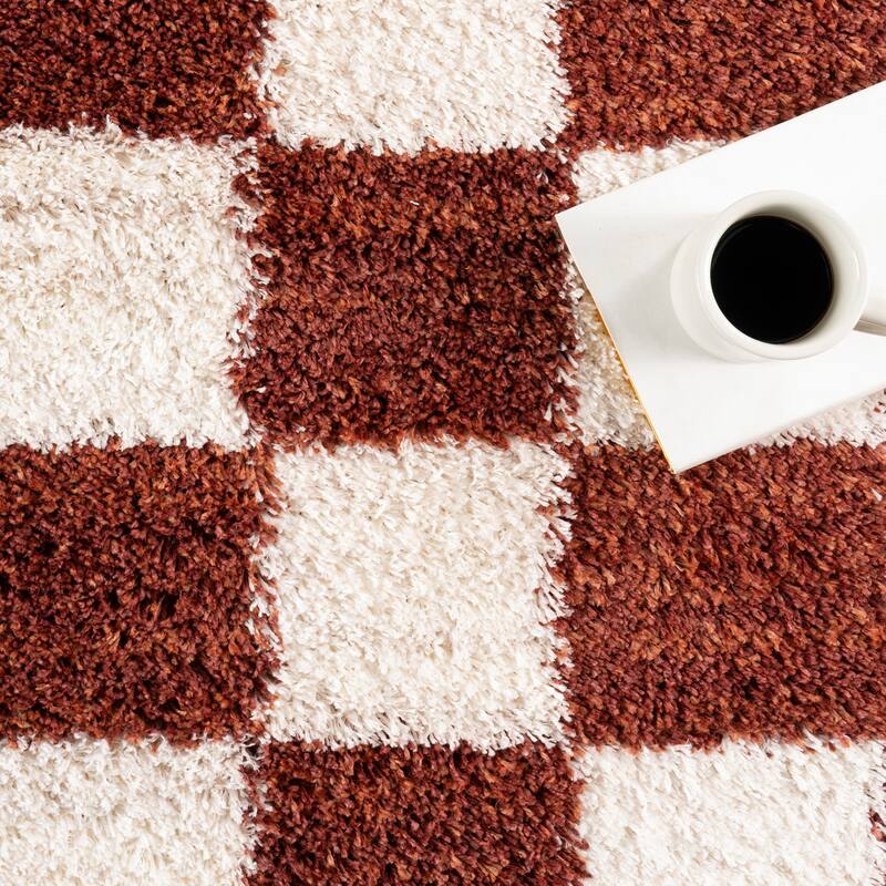 Nuloom Carlisha Contemporary Checkered Area Rug - 2'6" x 12' Runner