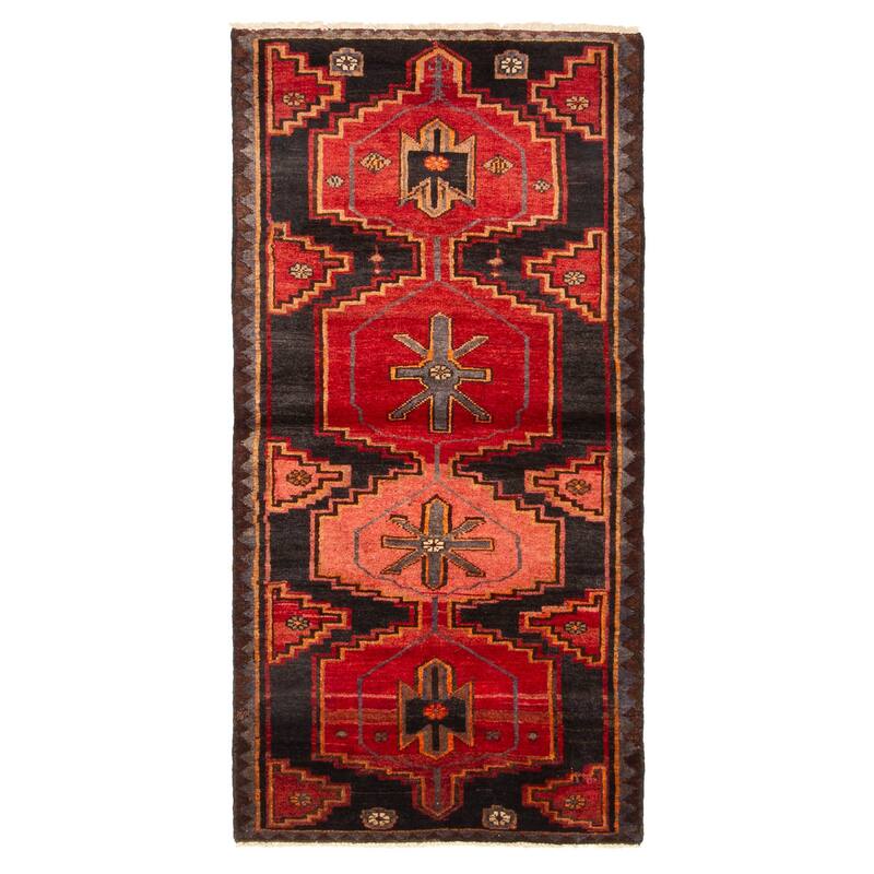 ECARPETGALLERY Hand-knotted Konya Anatolian Dark Red Wool Rug - 3'3 x 6'4