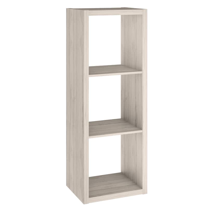 ClosetMaid 3-Cube Decorative Storage Organizer - Bleached Walnut