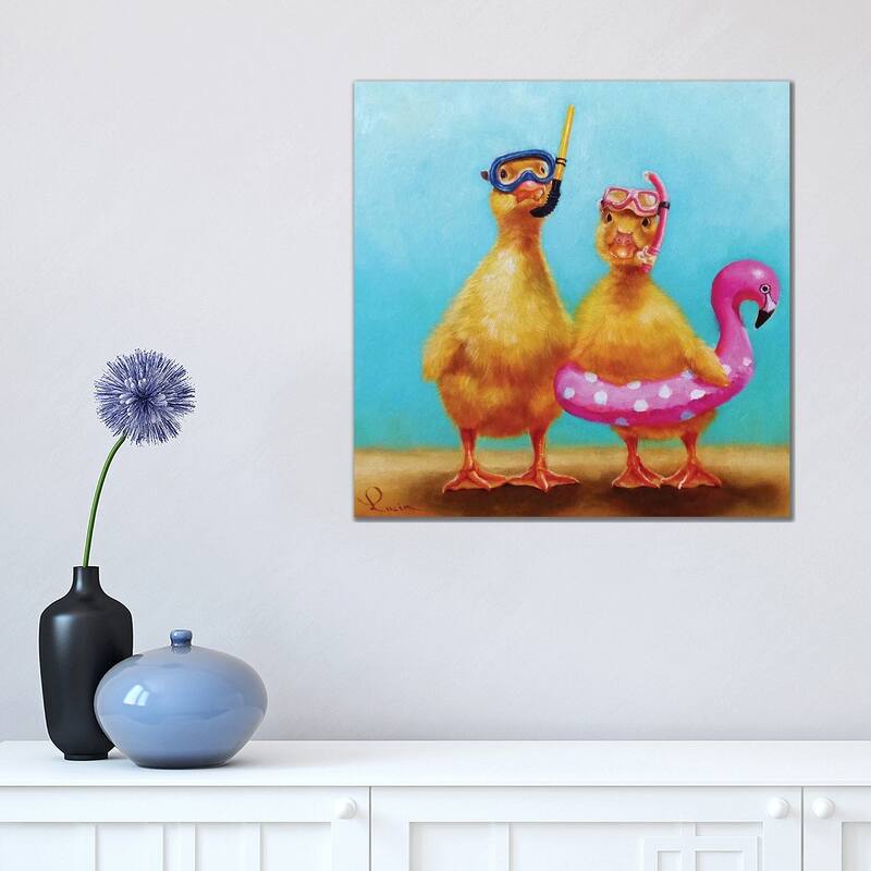 iCanvas "Pool Party" by Lucia Heffernan Canvas Print - 18x18x1.5