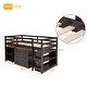 preview thumbnail 20 of 20, Merax Twin Low Loft Bed with Desk and Cabinet