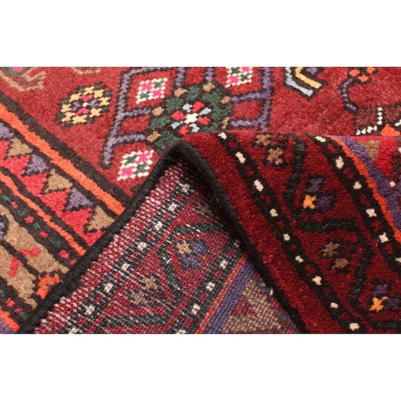 ECARPETGALLERY Hand-knotted Andelz Red Wool Rug - 4'5 x 7'6