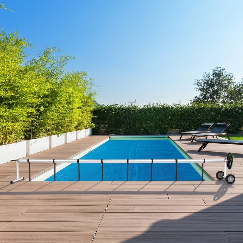 Outdoor Aluminum Inground Solar Cover Swimming Pool Cover Reel