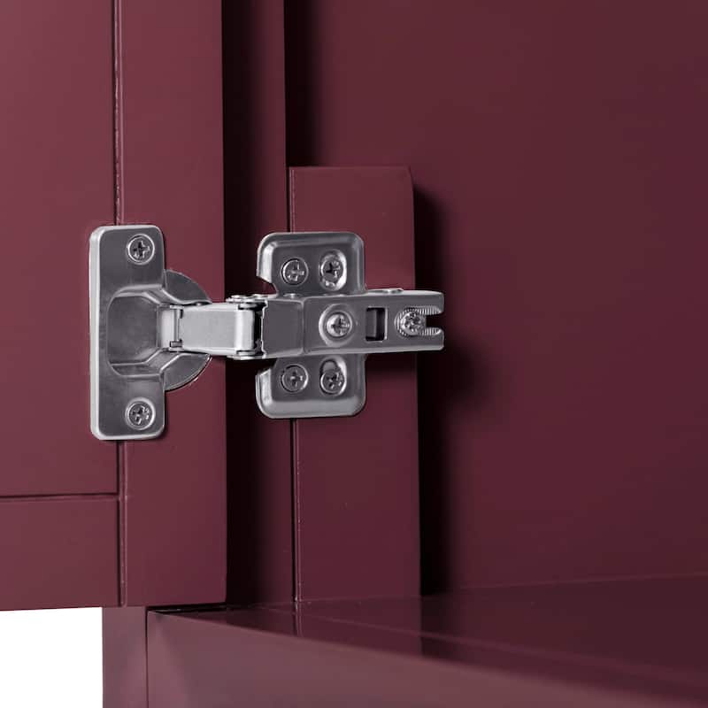 Alana Bathroom Vanity Cabinet in Burgundy Red
