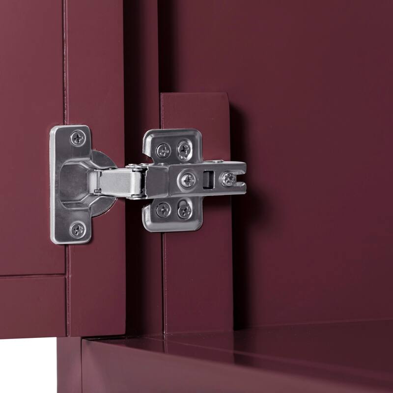 Alana Bathroom Vanity in Burgundy Red with Alluring Quartz Top