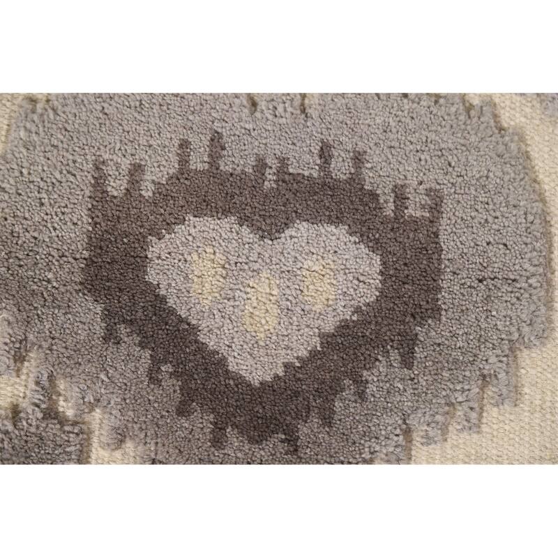 Geometric Moroccan Oriental Area Rug Handmade Wool Carpet - 5'2"x 8'0"