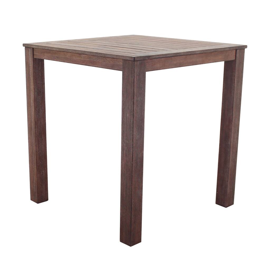 Courtyard Casual Bridgeport 39" Square Wood Bar Table