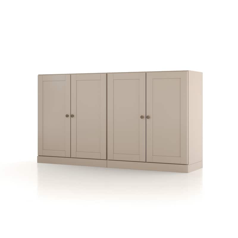 Palace Imports 100% Solid Wood 64" Sideboard with Raised Panel Doors & Adjustable Shelves