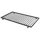 preview thumbnail 9 of 15, Black Twin over Twin Metal Bunk Bed with Trundle and Comfortable Guardrail