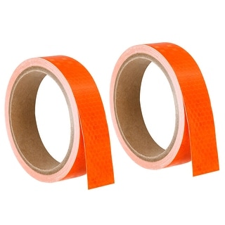 Reflective Tape, 2 Roll 15 Ft x 1-inch Safety Tape Reflector, Orange ...
