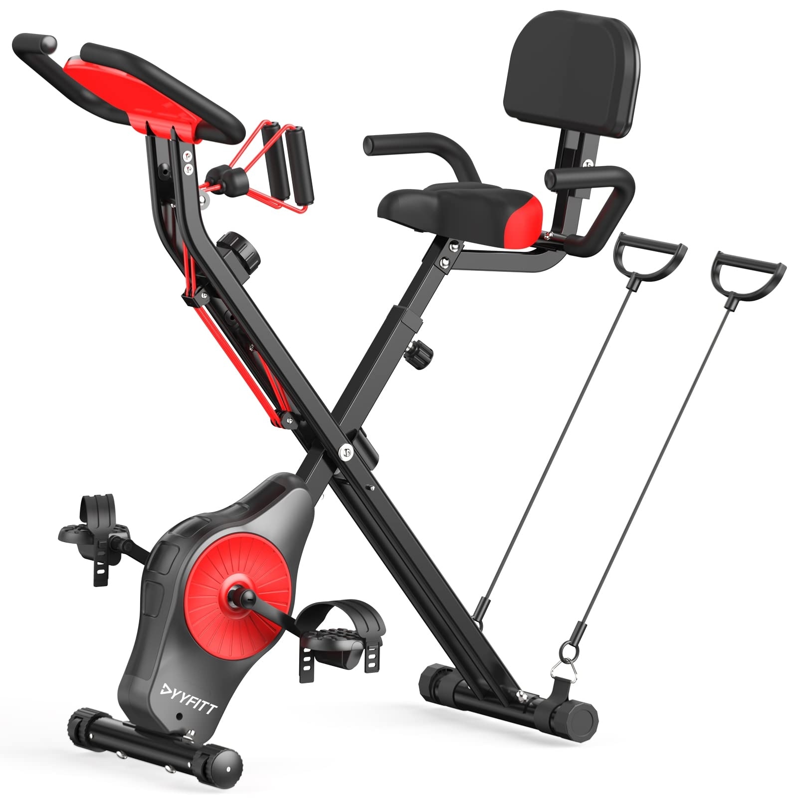 Node fitness stationary folding exercise bike with resistance bands 2025