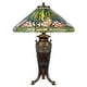 preview thumbnail 1 of 1, Pink Glades Dale Tiffany Table Lamp. - 27.5" Tall